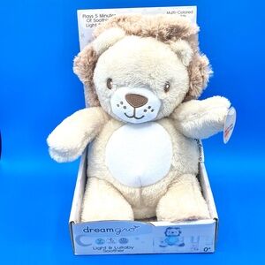 Dream Gro Plush 11” Lion Lighted Lullaby Soother Stuffed Animal Crib Hanger NEW
